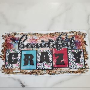 beautiful crazy License Plate